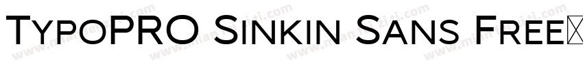 TypoPRO Sinkin Sans Free字体转换